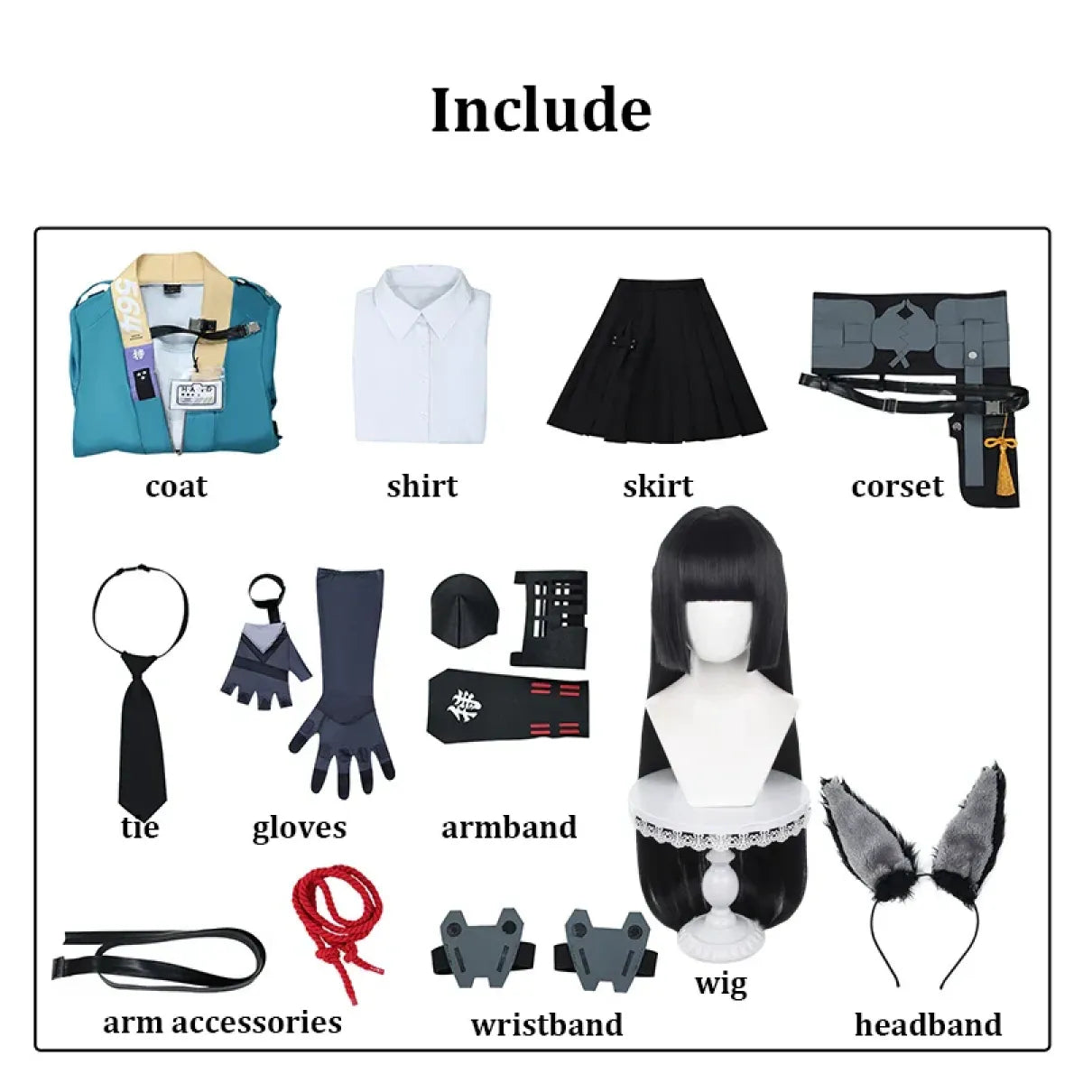 Hoshimi Miyabi Zenless Zone Zero Cosplay Set - Dresses - Cosplay - 6