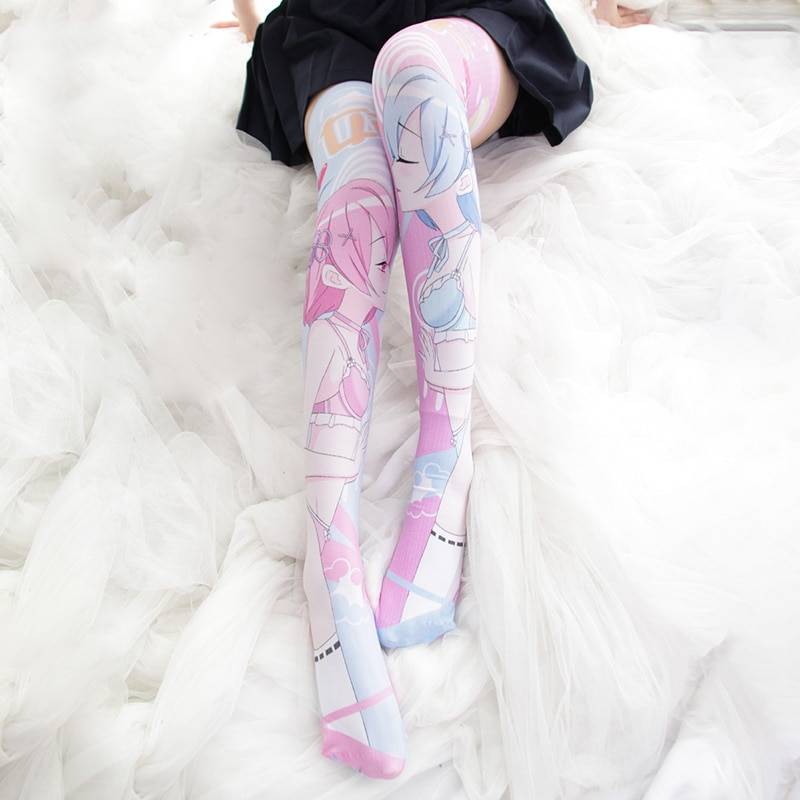 Re:Zero Print Stockings - Women’s Clothing & Accessories - Clothing - 3 - 2024