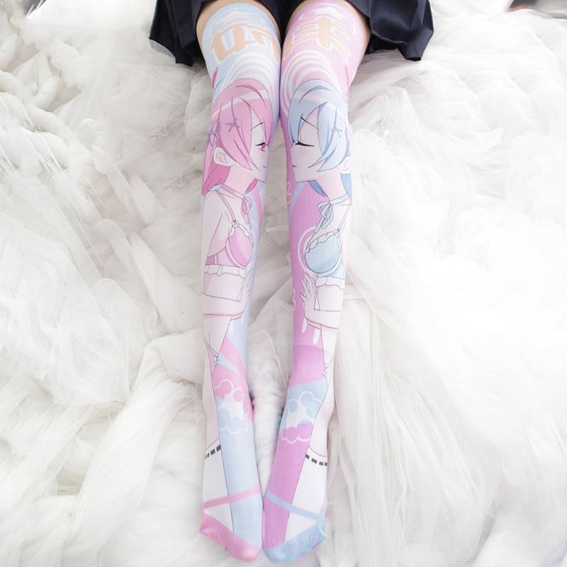 Re:Zero Print Stockings - Women’s Clothing & Accessories - Clothing - 5 - 2024