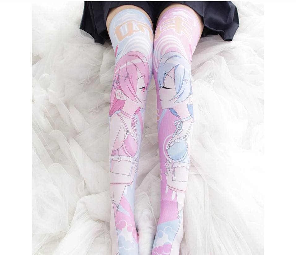 Re:Zero Print Stockings - Women’s Clothing & Accessories - Clothing - 7 - 2024