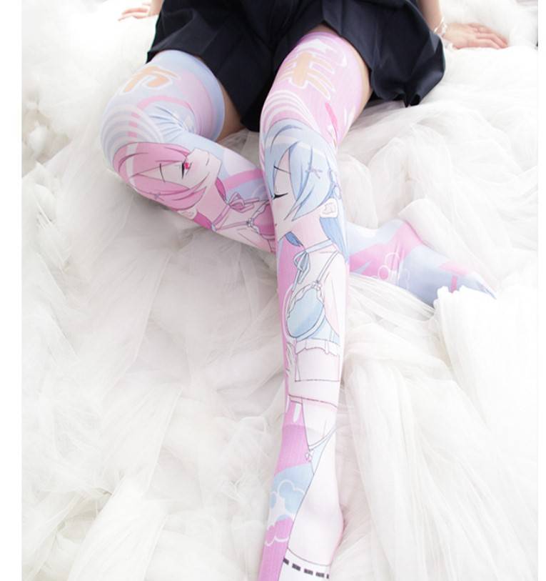 Re:Zero Print Stockings - Women’s Clothing & Accessories - Clothing - 9 - 2024