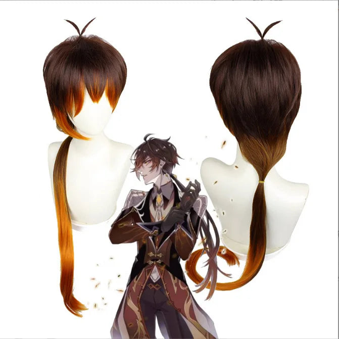 Zhongli Archon Cosplay Costume - Genshin Impact - wig / XS / Genshin Impact - Bottoms - Costumes - 9 - 2024