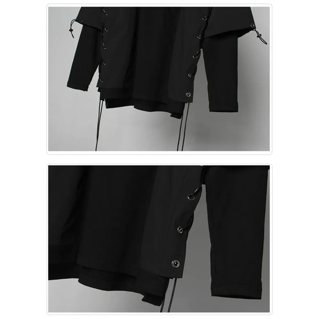 Techwear Zip Turtleneck Sweatshirt - T-Shirts - Men’s Jacket - 18