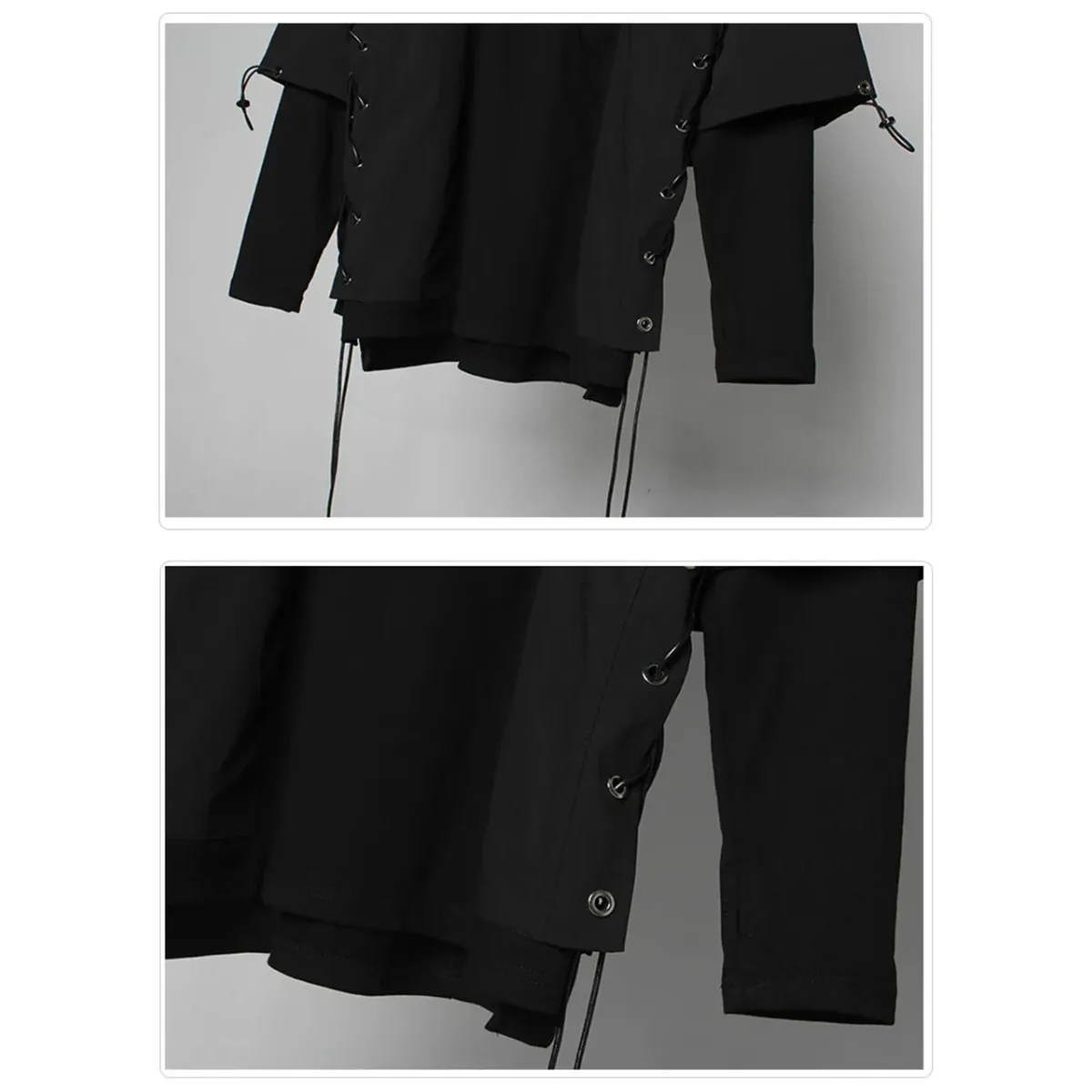 Techwear Zip Turtleneck Sweatshirt - T-Shirts - Men’s Jacket - 18