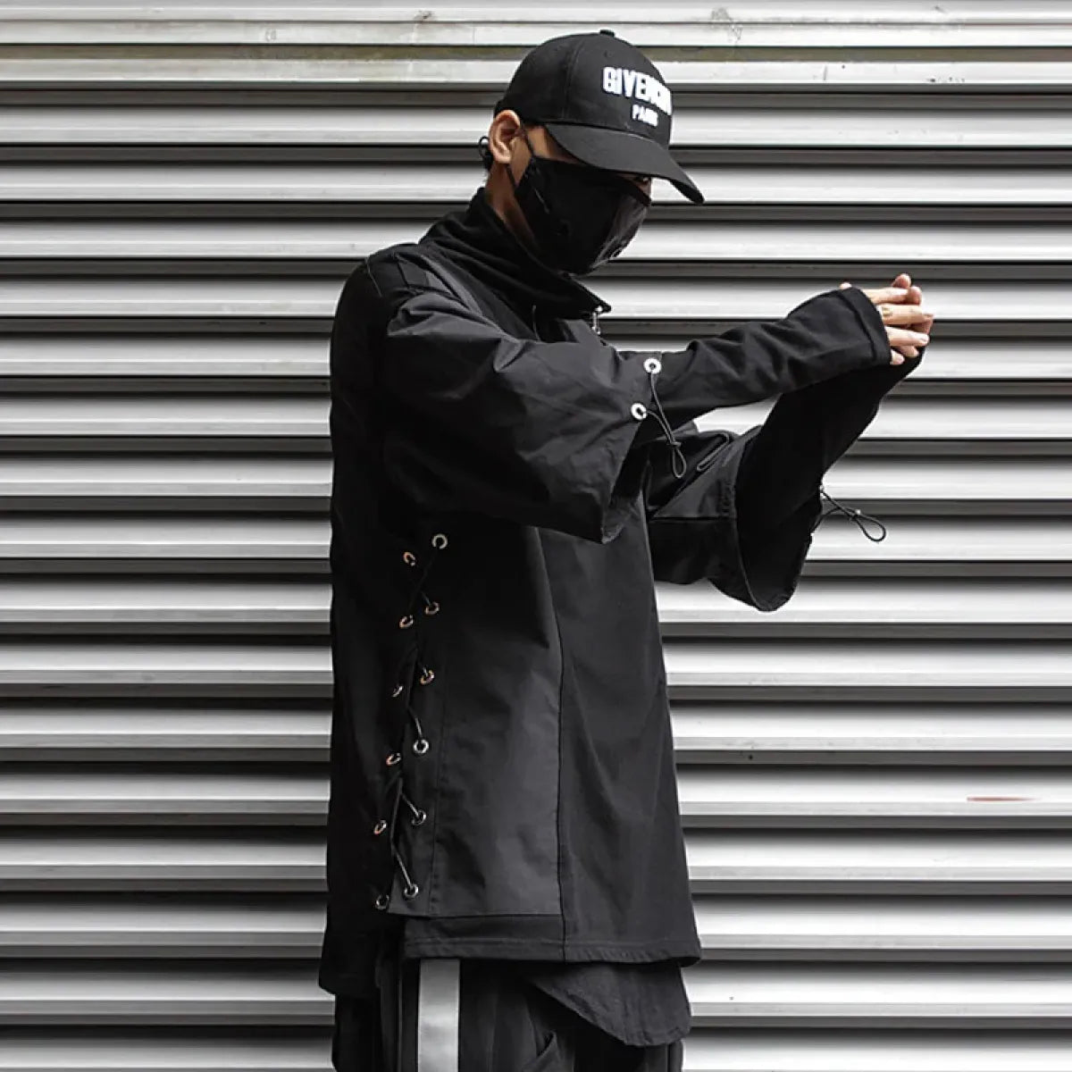 Techwear Zip Turtleneck Sweatshirt - T-Shirts - Men’s Jacket - 3