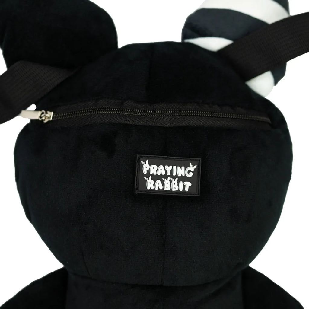 Rabbit Plush Backpack – Black (14”) - Women Bags & Wallets - Stuffed Animals - 2