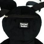 Rabbit Plush Backpack – Black (14”) - Women Bags & Wallets - Stuffed Animals - 2