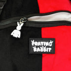 Rabbit Plush Backpack – Red/Black (24”)