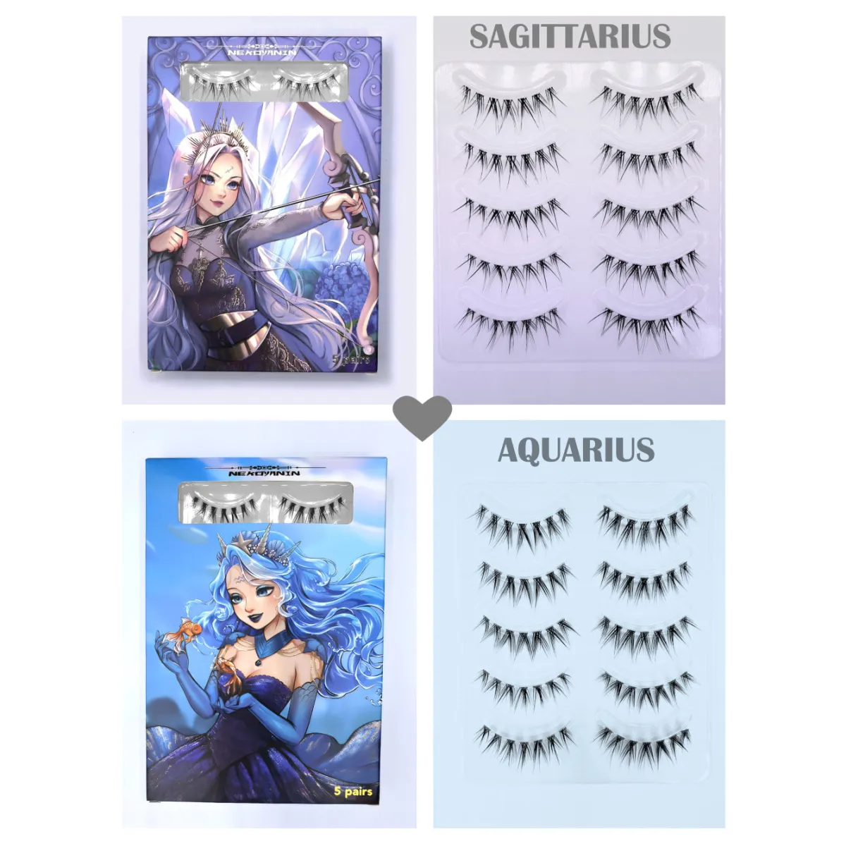 12 Zodiac Manhua Anime Lashes Bundle - Anime - Cosmetics - 2