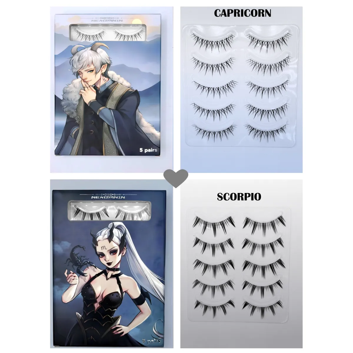 12 Zodiac Manhua Anime Lashes Bundle - Anime - Cosmetics - 7