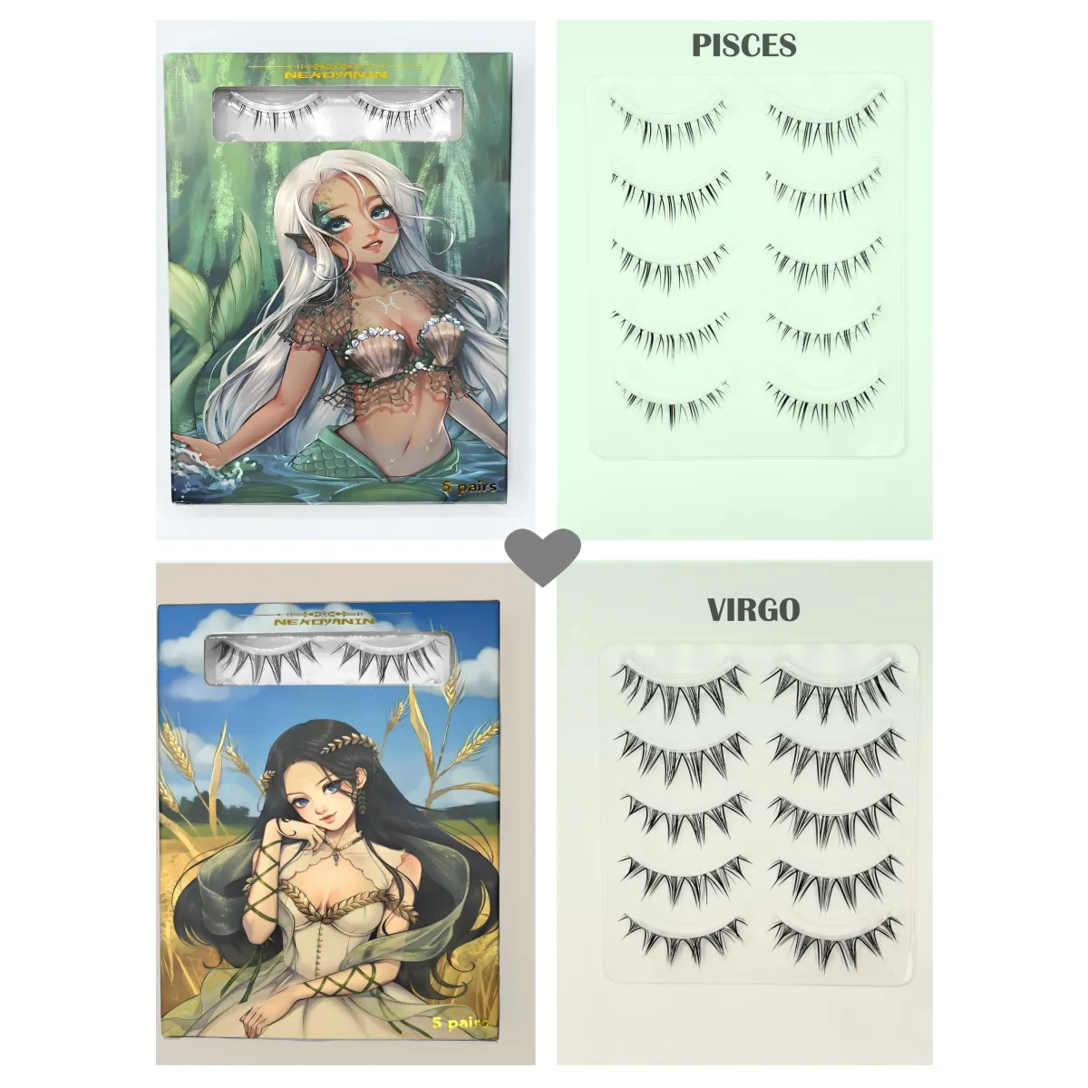 12 Zodiac Manhua Anime Lashes Bundle - Anime - Cosmetics - 4