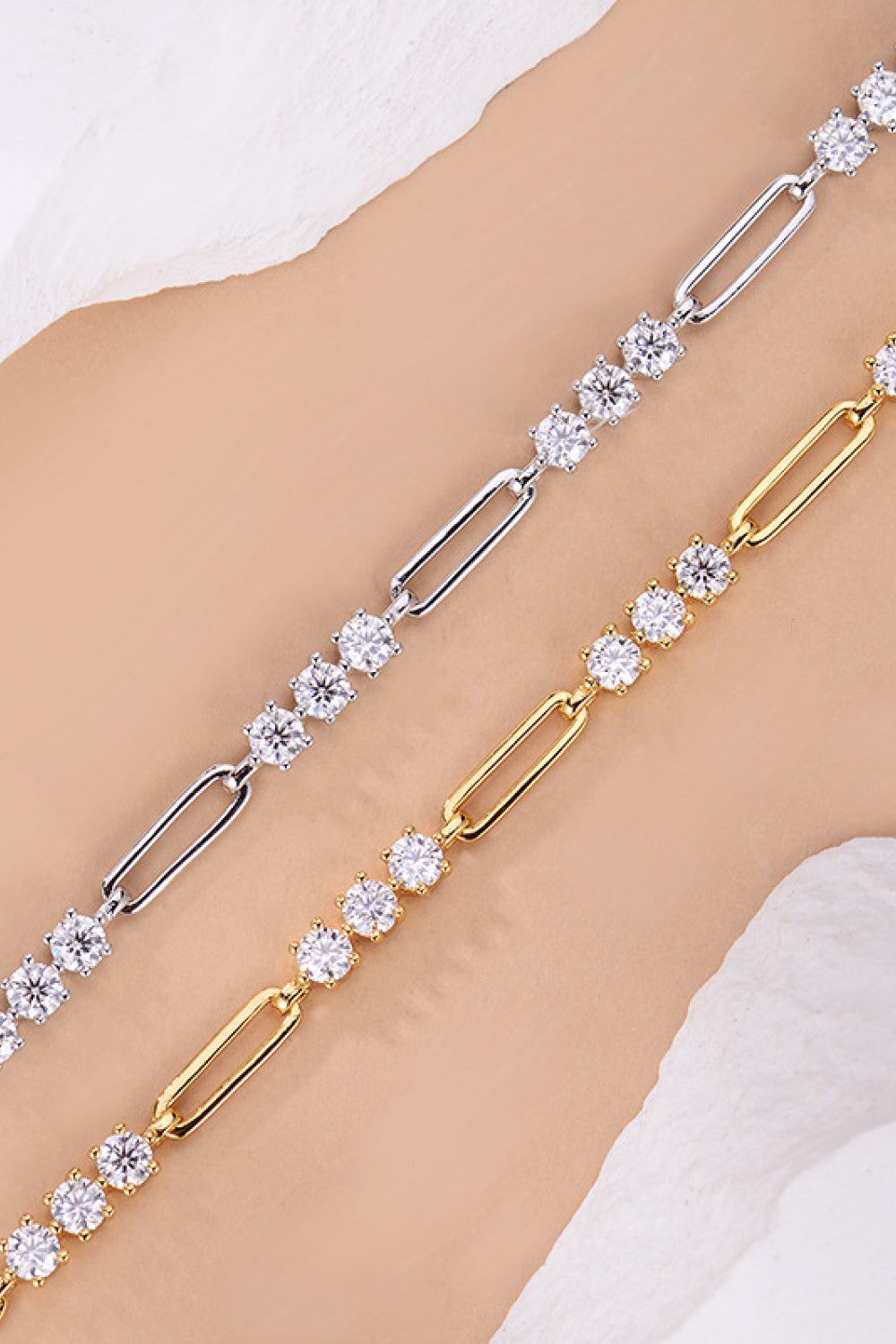 1.8 Carat Moissanite 925 Sterling Silver Bracelet - Kawaii Stop - 1.8 Carat, 925 Sterling Silver, Bracelet, Bracelets, Easy Care, Imported, Jewelry, Minimalist Style, Moissanite Bracelet, Premium Materials, Ship From Overseas, Shipping Delay 09/29/2023 - 10/04/2023, Y.T