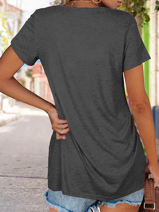 Full Size Round Neck Short Sleeve Jack-O'-Lantern Graphic T-Shirt - Kawaii Stop - Kawaii Shop