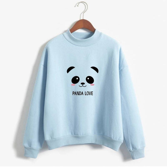 Panda Love Sweatshirt - Kawaii Stop - Fashion, Harajuku, Hoodies &amp; Sweatshirts, Japanese, Kawaii, Korean, Love, Panda, Pastel, Sweatshirt, Women's Clothing &amp; Accessories
