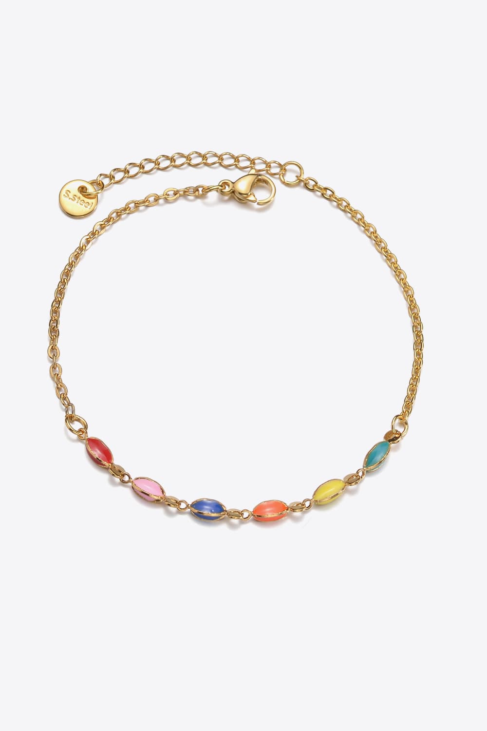 Multicolored Stainless Steel Bracelet - Multicolor / One Size - T-Shirts - Bracelets - 5 - 2024