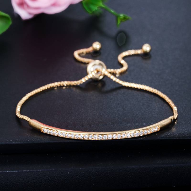 Elegant Bangle Bracelet - Kawaii Stop - Bangles, Beauty, Bracelet, Bracelets &amp; Bangles, Cubic Zirconia, Cute, Easy-Hook, Fashion, Jewelry, Kawaii, Snake Chain, Women's Jewelry