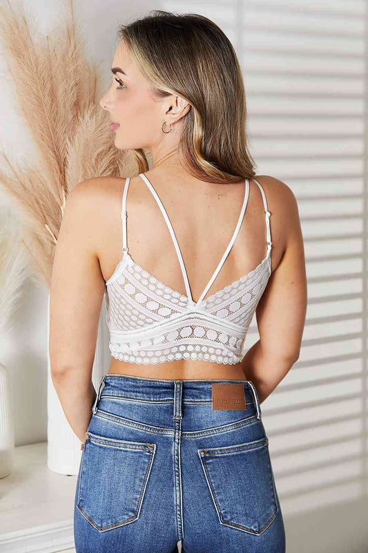 Double-Strap Lace Detail Bralette - Kawaii Stop - Double Straps, Elegant Style, Imported Fashion, JadyK, Lace Detail Bralette, Machine Washable, Moderate Stretch, Opaque Fabric, Removable Padding, Sensual Undergarment, Ship from USA