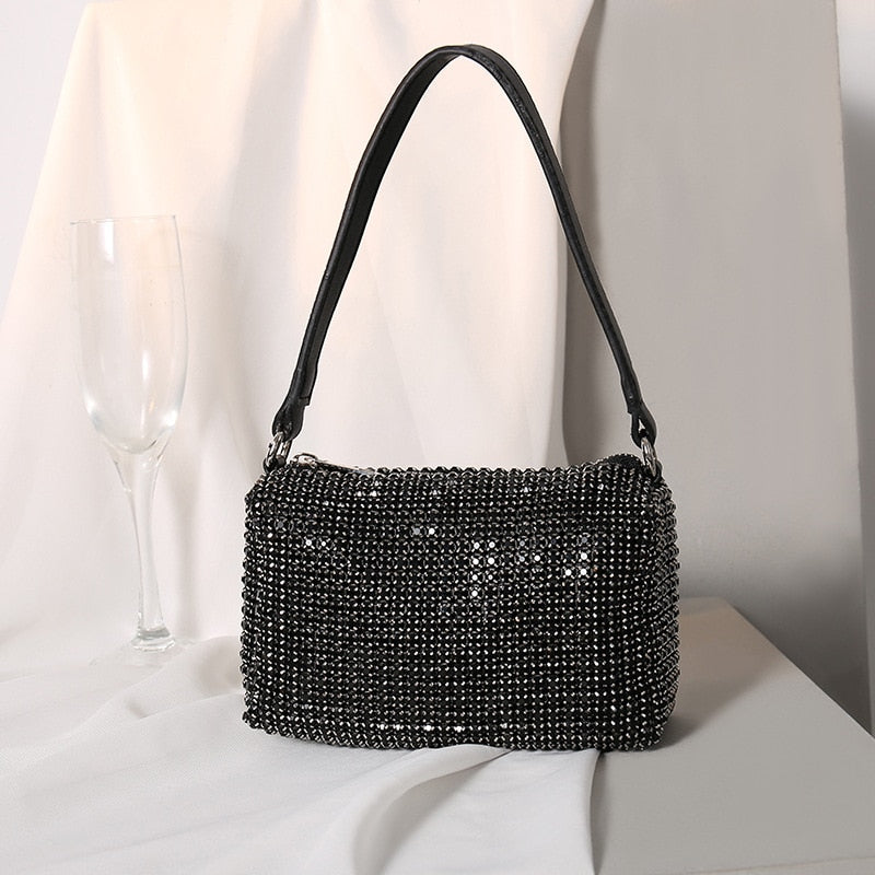 Rhinestone-Encrusted Handbag - Women Bags & Wallets - Pants - 5 - 2024