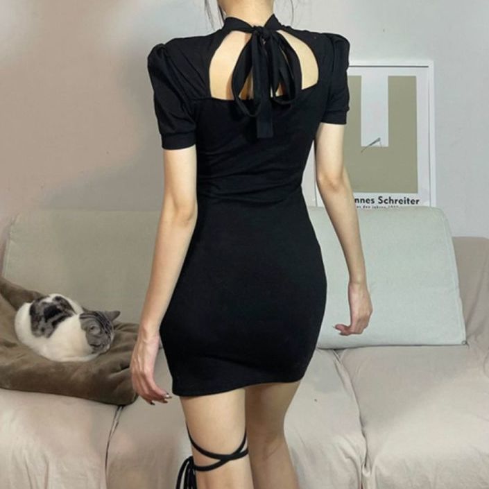 Korean Club Dresses - Multiple Styles - Kawaii Stop - All Dresses, Black, Dress, Dresses, Halloween, Hollow Out, New Vintage, Sexy Dress, Short Sleeve, Spice Girls, Spicy, Sweet, Thin Skirt, Women's, Women's Clothing &amp; Accessories