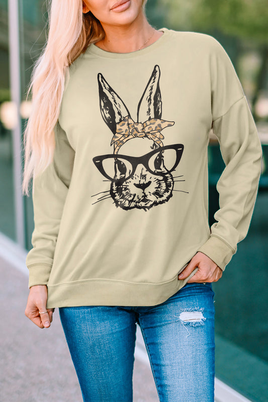 Easter Graphic Drop Shoulder Sweatshirt - Kawaii Stop - Casual Elegance, Cozy Chic, Drop Shoulder Delight, Durable Design, Easter Comfort, Easy Care, Everyday Comfort, Family Gathering, Festive and Fabulous, Functionally Fashionable, Holiday Essential, Hoodies, Quality Blend, Relaxed Style, Seasonal Must-Have, Ship From Overseas, Slightly Stretchy, Statement Sweatshirt, Style Meets Substance, Sweatshirts, SYNZ, Uncompromised Comfort, Versatile Fit, Warm and Welcoming, Women's Clothing