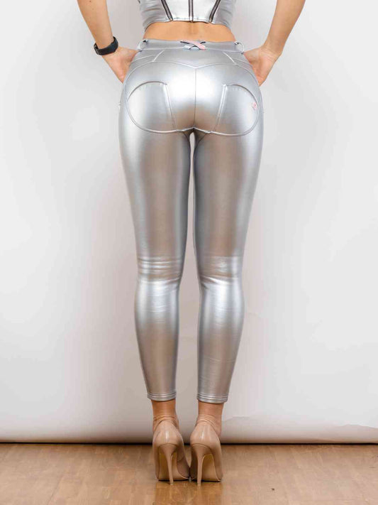 Full Size PU Skinny Pants - Kawaii Stop - A&Z, Chic Look, Comfortable, Confidence Boost, Curves, Easy Care, Elegant, Everyday Wear, Fashion Forward, Full Size, Luxurious, Opaque, Perfect Fit, PU Material, Ship From Overseas, Skinny Pants, Stylish, Trendy, Versatile, Wardrobe Essential, Women's Fashion