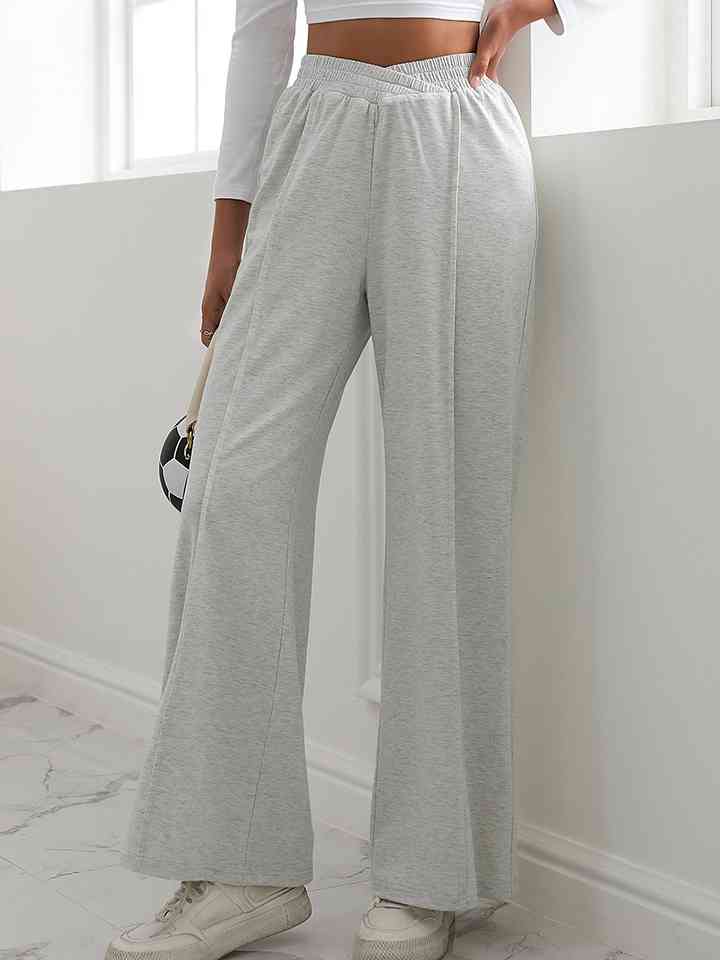 V-Waist Wide Leg Pants - Kawaii Stop - Chic Style, Classic Design, Easy Care, M@Y, Pants, Polyester, Ship From Overseas, V-Waist, Versatile Fashion, Wide Leg Pants, Women's Clothing