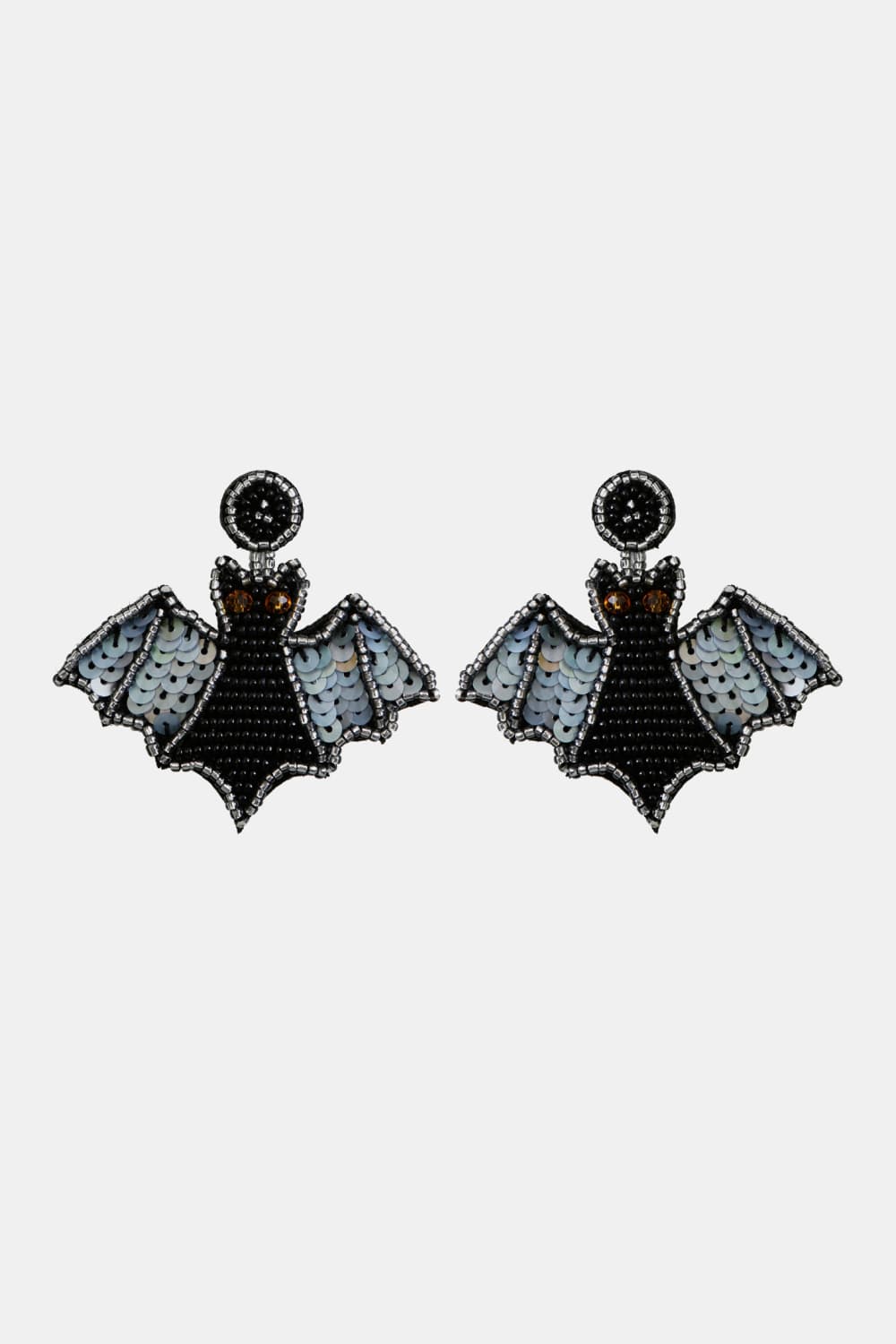 Beaded Dangle Earrings - Black / One Size - Women’s Jewelry - Shirts & Tops - 2 - 2024