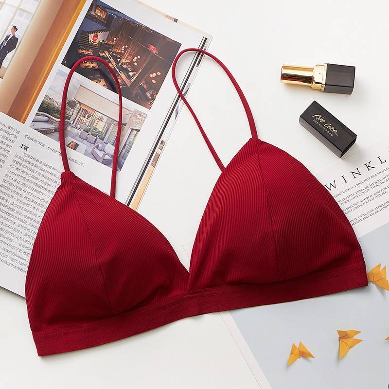 Wireless Soft Women's Bra - Kawaii Stop - Adorable, Bra, Bras, Cotton, Cute, Fashion, Harajuku, Intimates, Japanese, Kawaii, Korean, Multicolored, Polyester, Sensuous, Sexy, Sexy Lingerie, Sexy Products, Solid, Women's, Women's Clothing &amp; Accessories