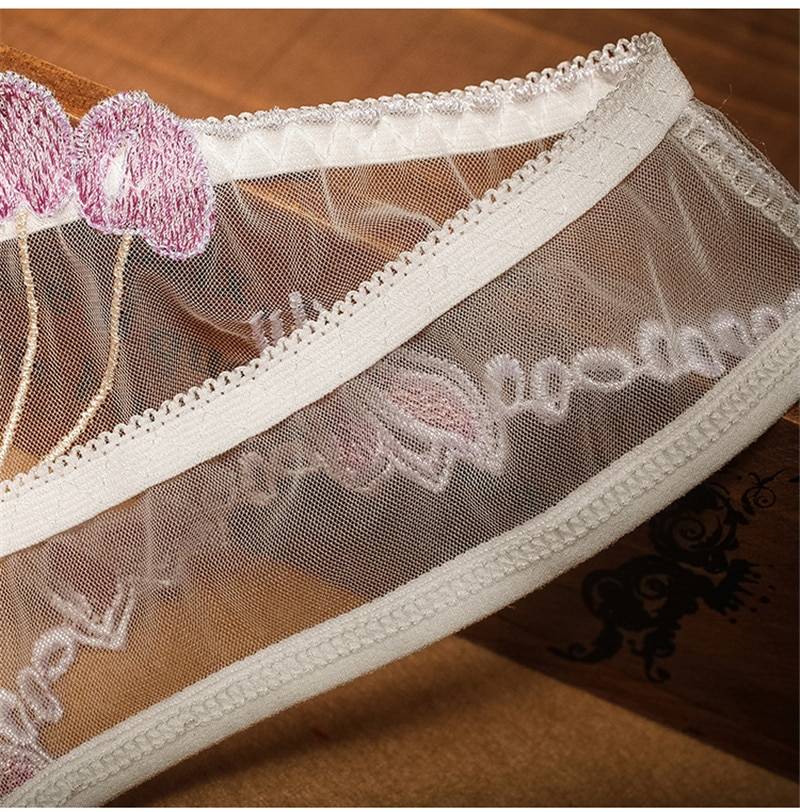 Low Waist Panties - Kawaii Stop - Cotton, Cute, Embroidery, G-String, Intimates, Panties, Panty, Sexy, Underwear, Women's Clothing &amp; Accessories