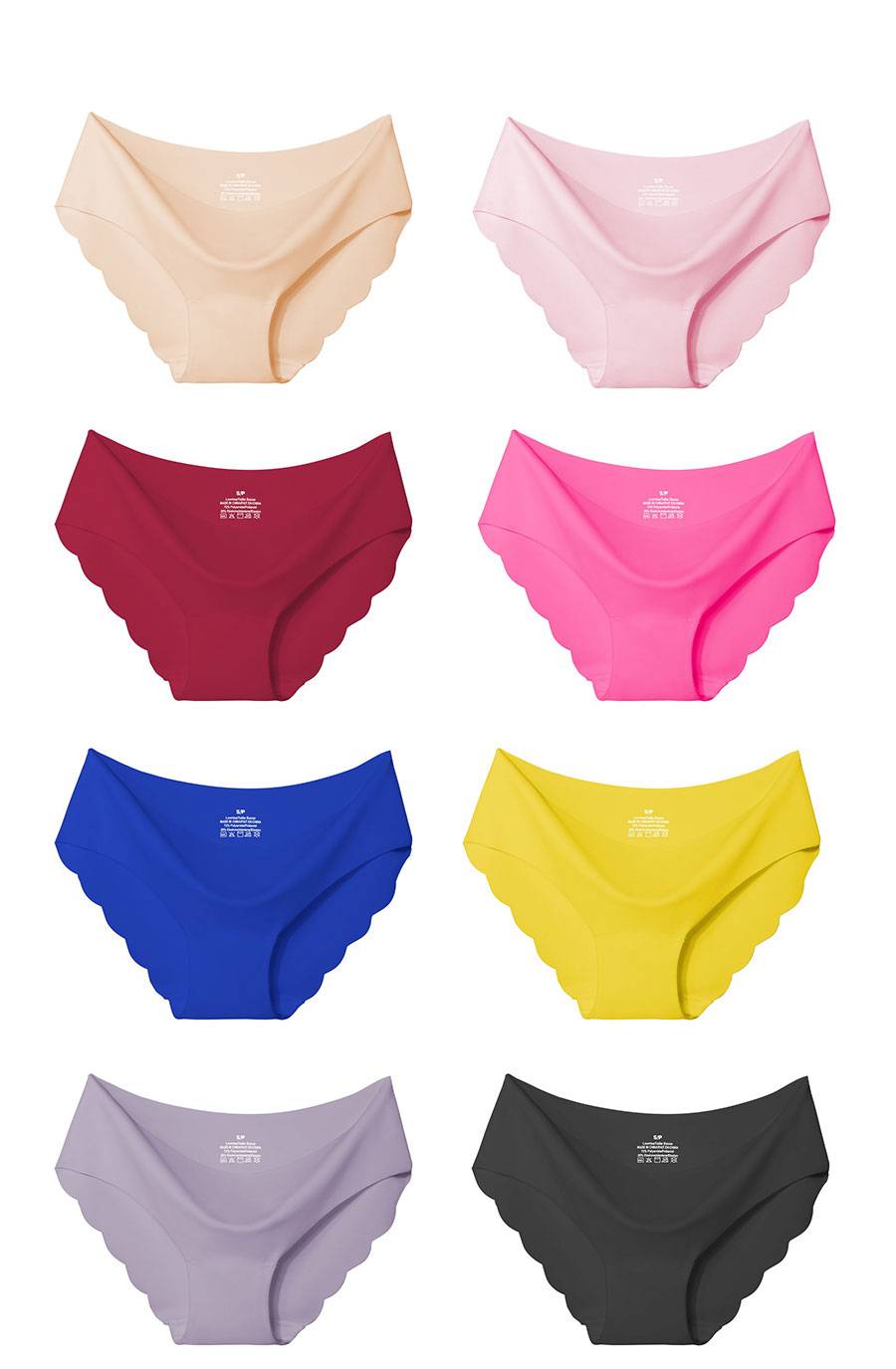 Low-Rise Seamless Panties Set - 3 Pcs - Kawaii Stop - Bamboo, Briefs, Cotton, Cute, Fiber, Intimates, Low-Rise, Modal, Nylon, Panties, Panty, Ruffles, Sexy, Sexy Lingerie, Sexy Products, Solid, Spandex, Underwear, Women's, Women's Clothing &amp; Accessories