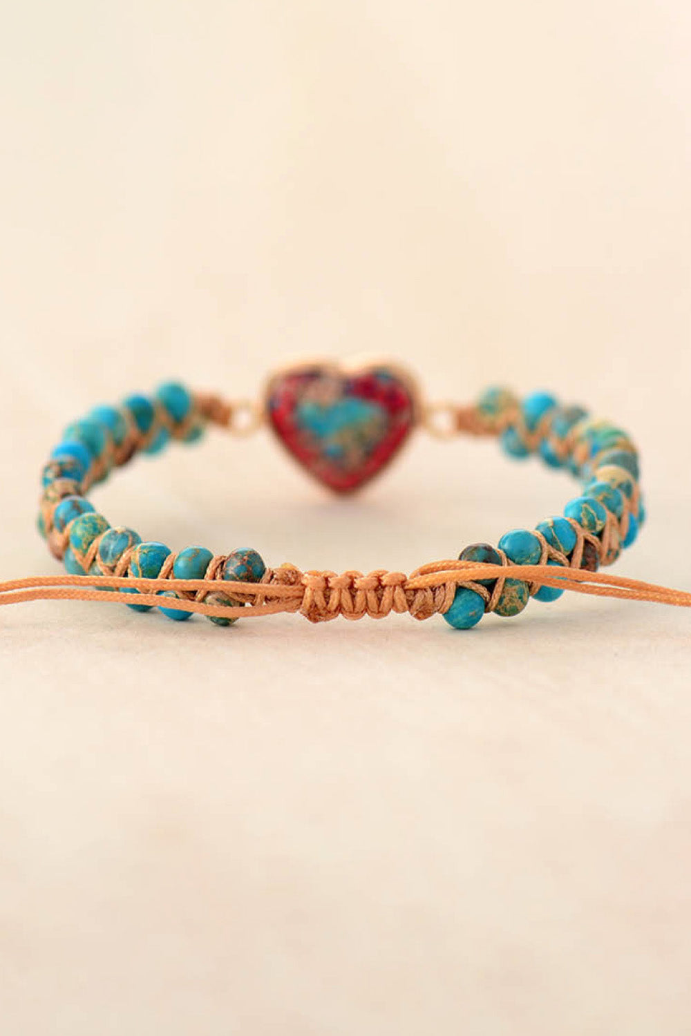Handmade Heart Shape Natural Stone Bracelet - Women’s Jewelry - Bracelets - 7 - 2024