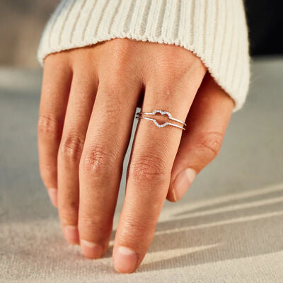 Heart Shape 925 Sterling Silver Ring - Kawaii Stop - 925 Sterling Silver, Elegant Accessory, Exquisite Design, Heart Jewelry, Heart Shape Ring, Imported Jewelry, Romantic Style, Ship From Overseas, Sophisticated Ring, Special Occasion, Sterling Silver Ring, Timeless Beauty, Y@S@X, Zircon Jewelry