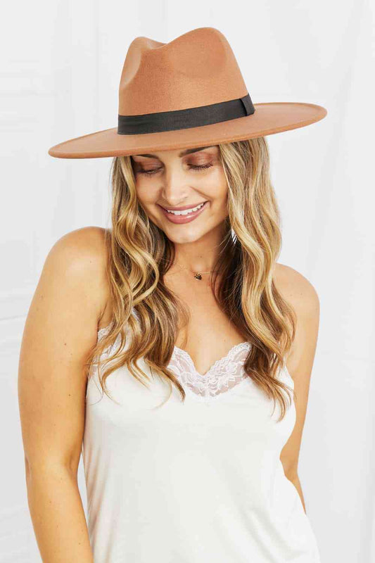 Enjoy The Simple Things Fedora Hat - Kawaii Stop - Adjustable Straps, Chic Design, Classic Style, Comfortable Fit, Elegant Ribbon, Fame Accessories, Fedora Hat, Polyester Material, Ship from USA, Timeless Look, Versatile Wear