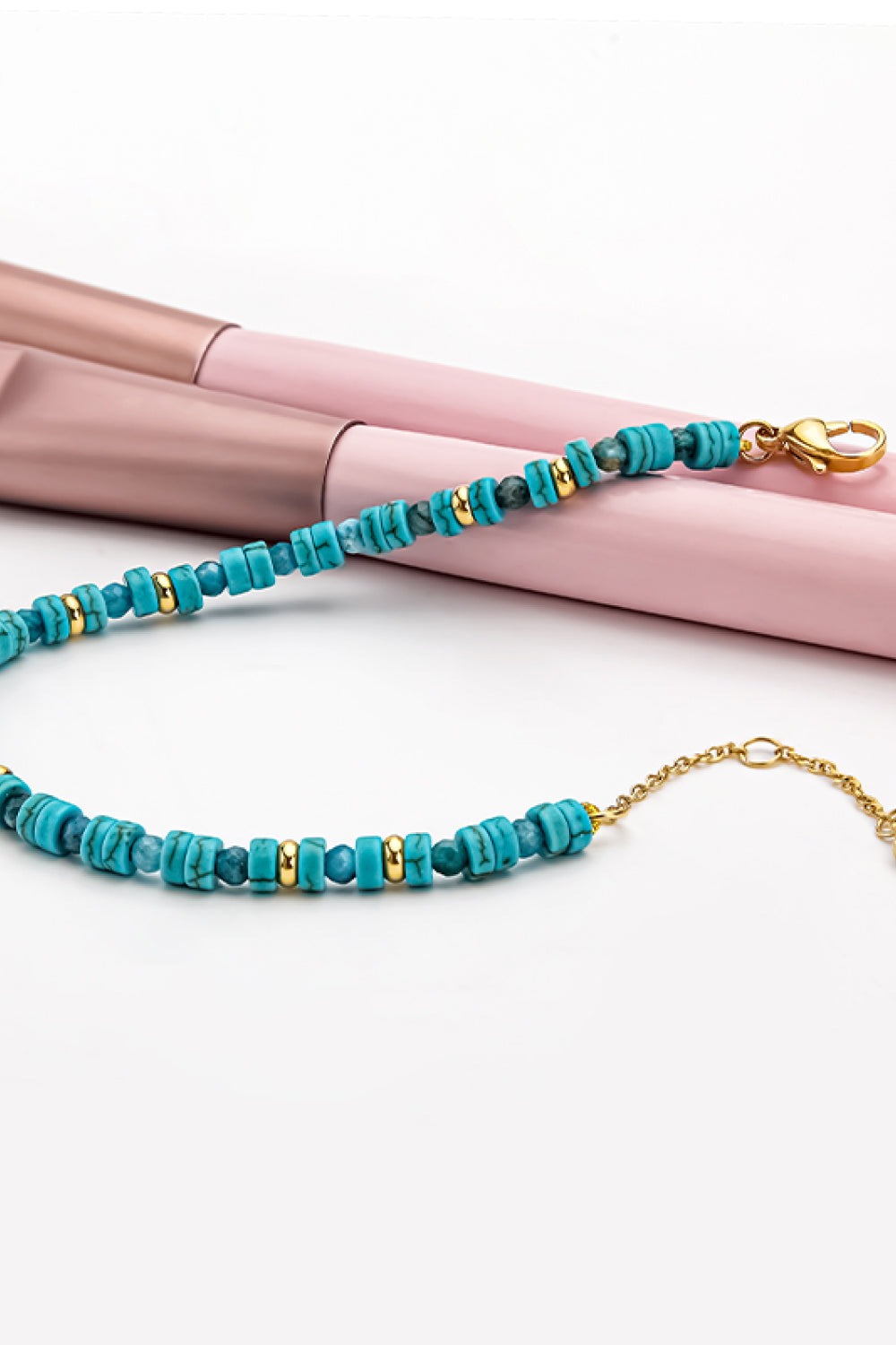 Turquoise Copper Bracelet - Kawaii Stop - 18K Gold-Plated, Adjustable Fit, Artistic Craftsmanship, Bracelet, Bracelets, Copper Bracelet, Elegant Design, Everyday Charm, Fashion Accessories, Fashion Statement, H.S, Natural Beauty, Nature-Inspired Jewelry, Personalized Style, Premium Quality, Ship From Overseas, Timeless Elegance, Turquoise Stone