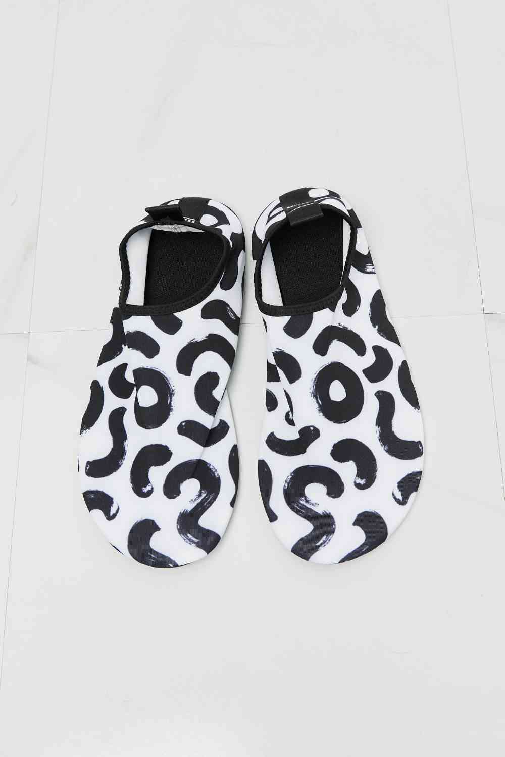 On The Shore Water Shoes in White - Kawaii Stop - Aqua Footwear, Aquatic Fun, Beach Adventures, Beach Days, Comfortable Shoes, Durable Materials, Kayaking, Melody, Outdoor Activities, Printed Design, Rubber Sole, Safety First, Ship from USA, Slip-Resistant, Swimming, US Sizing, Water Protection, Water Shoes, Wet Surfaces