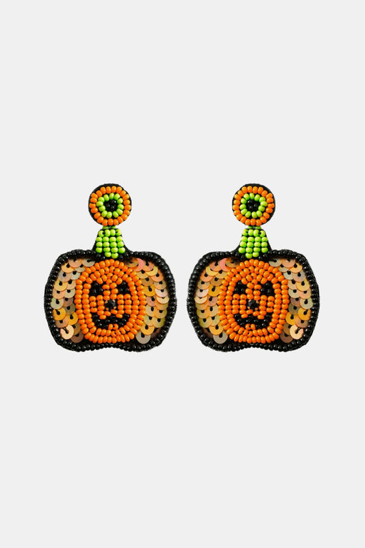 Pumpkin Shape Beaded Dangle Earrings - Kawaii Stop - Beaded Jewelry, Casual Chic, Chic Accessories, Dangle Earrings, Dress Up, Elegance, Elegant Design, Everyday Glamour, Exquisite Jewelry, Fashion Earrings, Fashion Statement, High-quality Beads, JM, Modern Style, Must-Have Accessories, Pumpkin Shape, Ship From Overseas, Shipping Delay 09/29/2023 - 10/04/2023, Statement Earrings, Stylish Accessories, Trendy Fashion, Unique Style