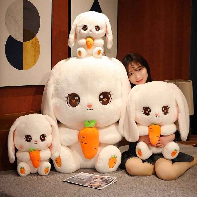 80cm Kawaii Rabbit Plushie - Toys - Stuffed Animals - 7 - 2024
