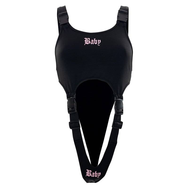 "Baby" Cut Out Bodysuit - Kawaii Stop - Adult Games, Alt, Anime, Black, Bodysuits, Bottoms6972, Buckle, Cargo, Clothes, Clothing, Cosplay, Cut Out, Dark, Goth, Gothic, Intimates, Mall, Patchwork, Printed, Punk, Sets, Sexy, Sexy Lingerie, Sexy Products, Streetwear, Techwear, Tops6971, Women, Women's, Women's Clothing &amp; Accessories, Y2k