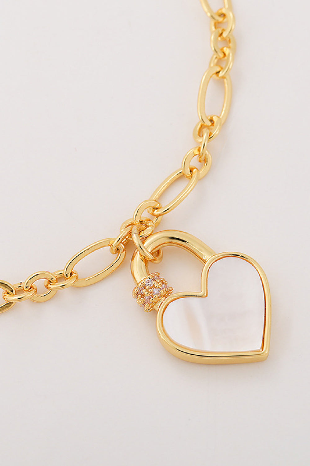 Heart Lock Charm Bracelet - Kawaii Stop - Bracelet, Bracelets, Ken, Ship From Overseas
