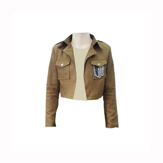 Attack On Titan Cosplay Jacket - Kawaii Stop - Anime, Attack On Titan Cosplay Jacket, Authentic Survey Corps Uniform, Cosplay, High-Quality Polyester Material, Multiple Size Options