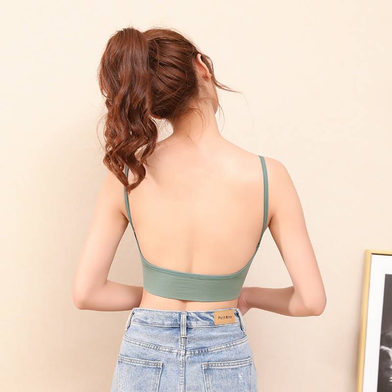 Backless Bralette BOGO - Kawaii Stop - Bra, Bras, Intimates, Light Padded, Non-Convertible Straps, Nylon, Padded, Push Up, Removable, Solid, Spandex, Wireless, Women's Clothing &amp; Accessories