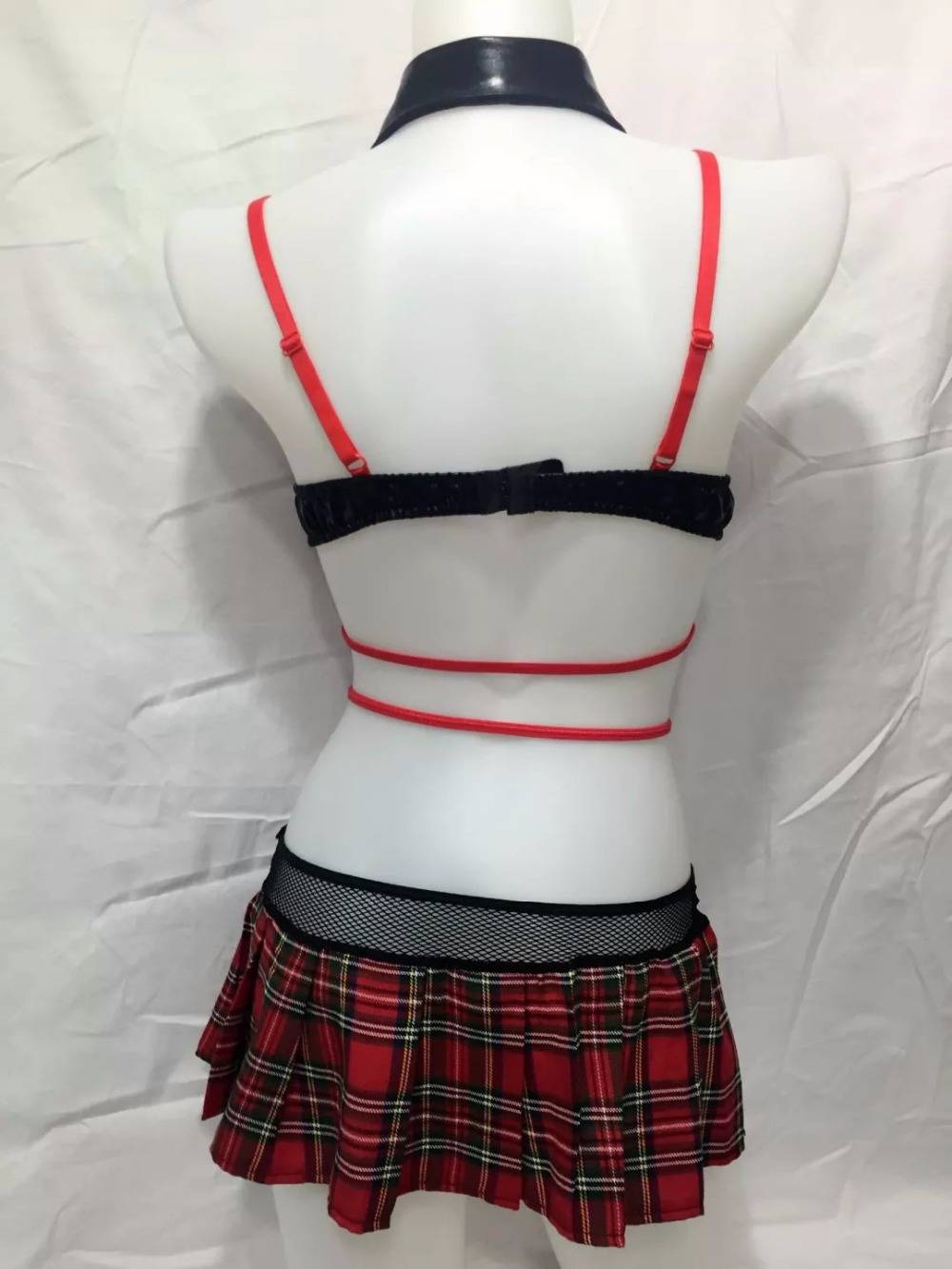 Bad Schoolgirl Set - Kawaii Stop - Adult Games, Bad Schoolgirl, Costumes, Polyester, School Girl, Sexy, Sexy Lingerie, Sexy Products, Skirt, Skirts, Sleeveless, Strappy Top, Tie and Bracelet Set, Women's