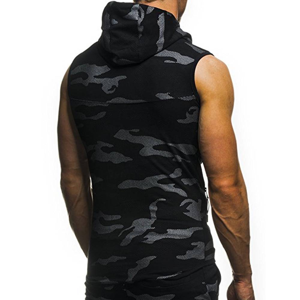 Camouflage Sleeveless Shirt - Kawaii Stop - Camo, Gear, Gym, Men's Clothing &amp; Accessories, Men's T-Shirts, Men's Tops &amp; Tees, Shirt, Sleeveless, Street Fashion, Workout