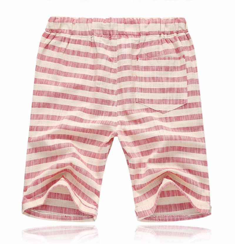 Cotton Striped Men's Shorts - Kawaii Stop - Bottoms, Casual, Cotton, Loose Fit, Men's Bottoms, Men's Clothing &amp; Accessories, Men's Shorts, Shorts, Summer