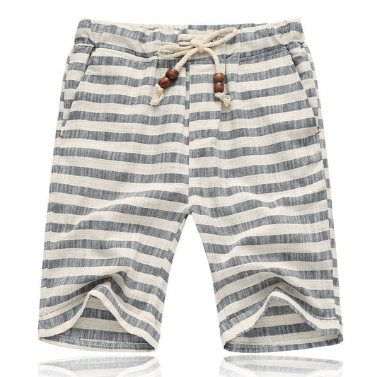 Cotton Striped Men's Shorts - Kawaii Stop - Kawaii Shop