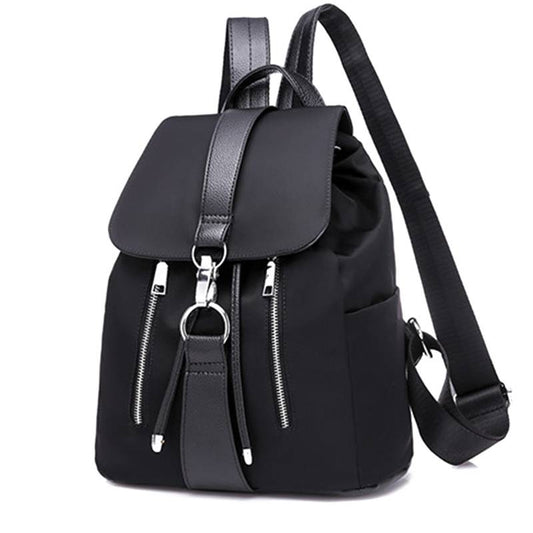 Double Zipper Nylon Backpack - Kawaii Stop - Kawaii Shop