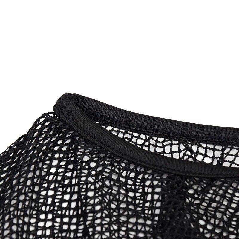 Fishnet Cut Out Halter Tops - Kawaii Stop - Alt, Bandage, Black, Clothing, Crop, Crop Tops, Cut Out, Dark, Fishnet, Goth, Gothic, Grunge, Halter, Mall, Open, Punk, Sexy, Shoulder, T-Shirts, Techwear, Tops, Tops &amp; Tees, Tops6971, Women, Women's Clothing &amp; Accessories