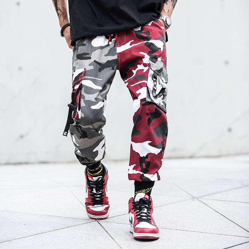 Hip Hop Style Camouflage Pants - Kawaii Stop - Adorable, Cute, Fashion, Harajuku, Harajuku Fashion, Hip Hop, Japanese, Kawaii, Korean, Men's Bottoms, Men's Clothing &amp; Accessories, Men's Pants, Street Fashion, Streetwear, Style
