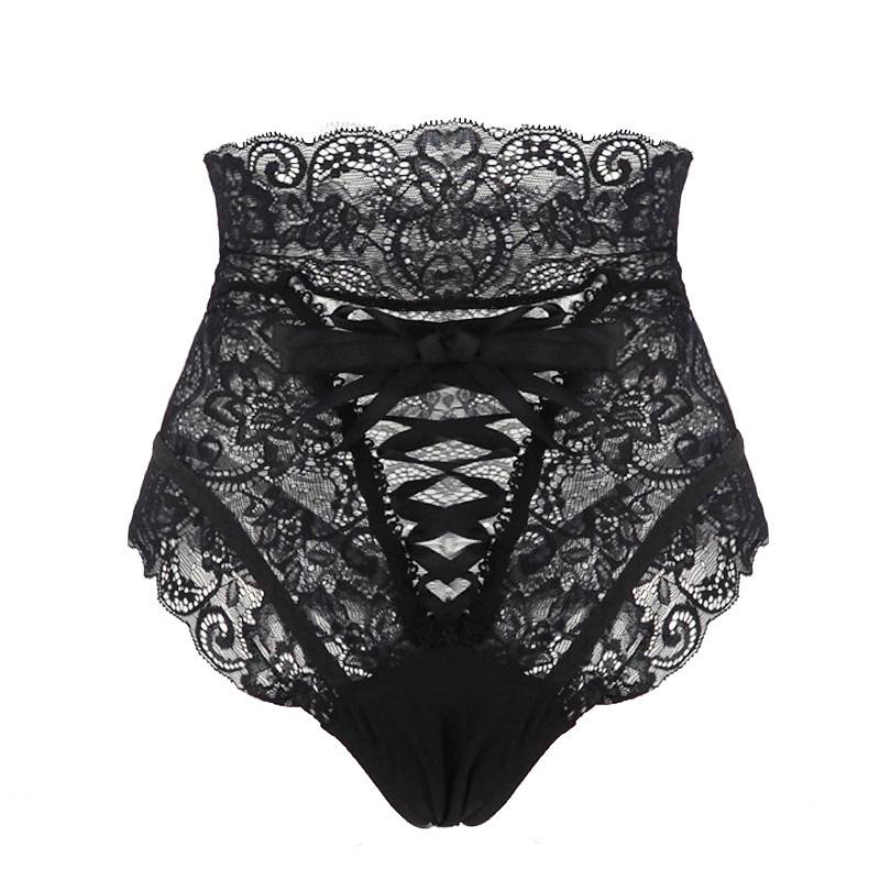 Hot Night Panties - Kawaii Stop - Beauty, Black, Cute, High Waist, Hot Night, Intimates, Lace Up, Panties, Rayon, Sexy, Sexy Lingerie, Sexy Products, Spandex, Underwear, White, Women's