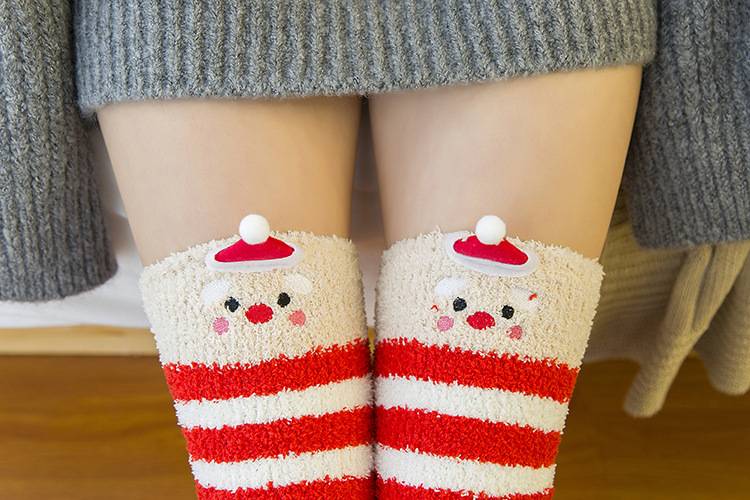 Japanese Mori Girl Animal Socks - Kawaii Stop - Animal, Anime, Autumn, Clothing, Compression, Cozy, Cute, Girl, Japanese, Kawaii, Knee, Long, Modeling, Mori, Sock, Socks, Socks &amp; Hosiery, Stockings, Striped, Thigh High, Warm, Winter, Women's Clothing &amp; Accessories